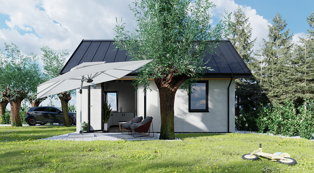 Dom 35m2 z antresolą, murowany.