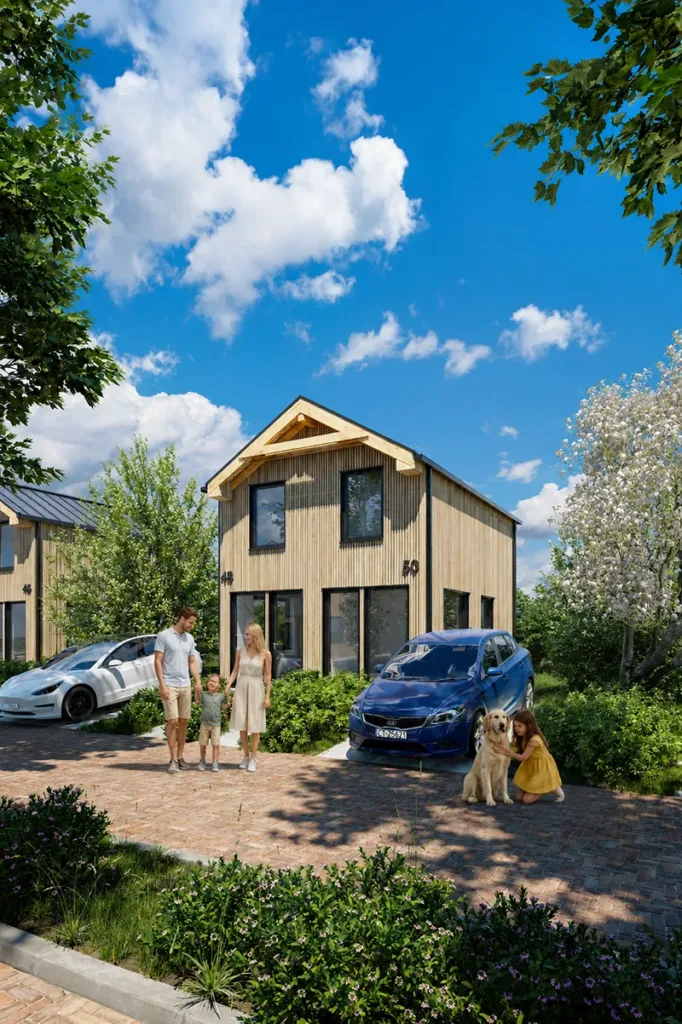 Projekt domu 35 m² z antresolą – nowoczesny i funkcjonalny układ wnętrza