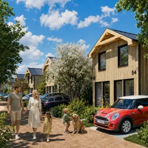 Projekt domu bliźniaczego 35 m² z funkcjonalnym układem pomieszczeń