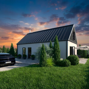 dom bez pozwolenia szkieletowy 70m2