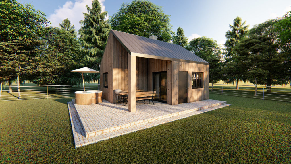 dom 70m2 z antresolą