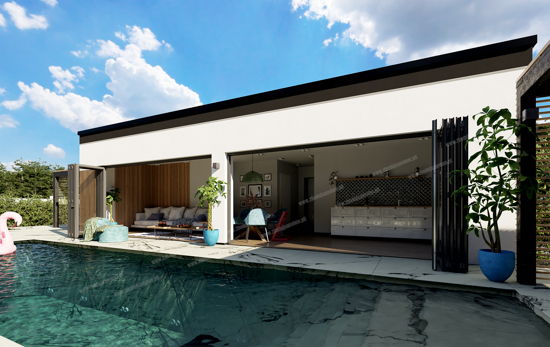 Projekty domów 70 m² z gabinetem – idealny układ dla rodziny i pracy zdalnej (2026)