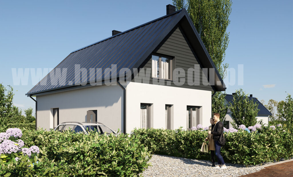 projekty domów do 90 m² z poddaszem