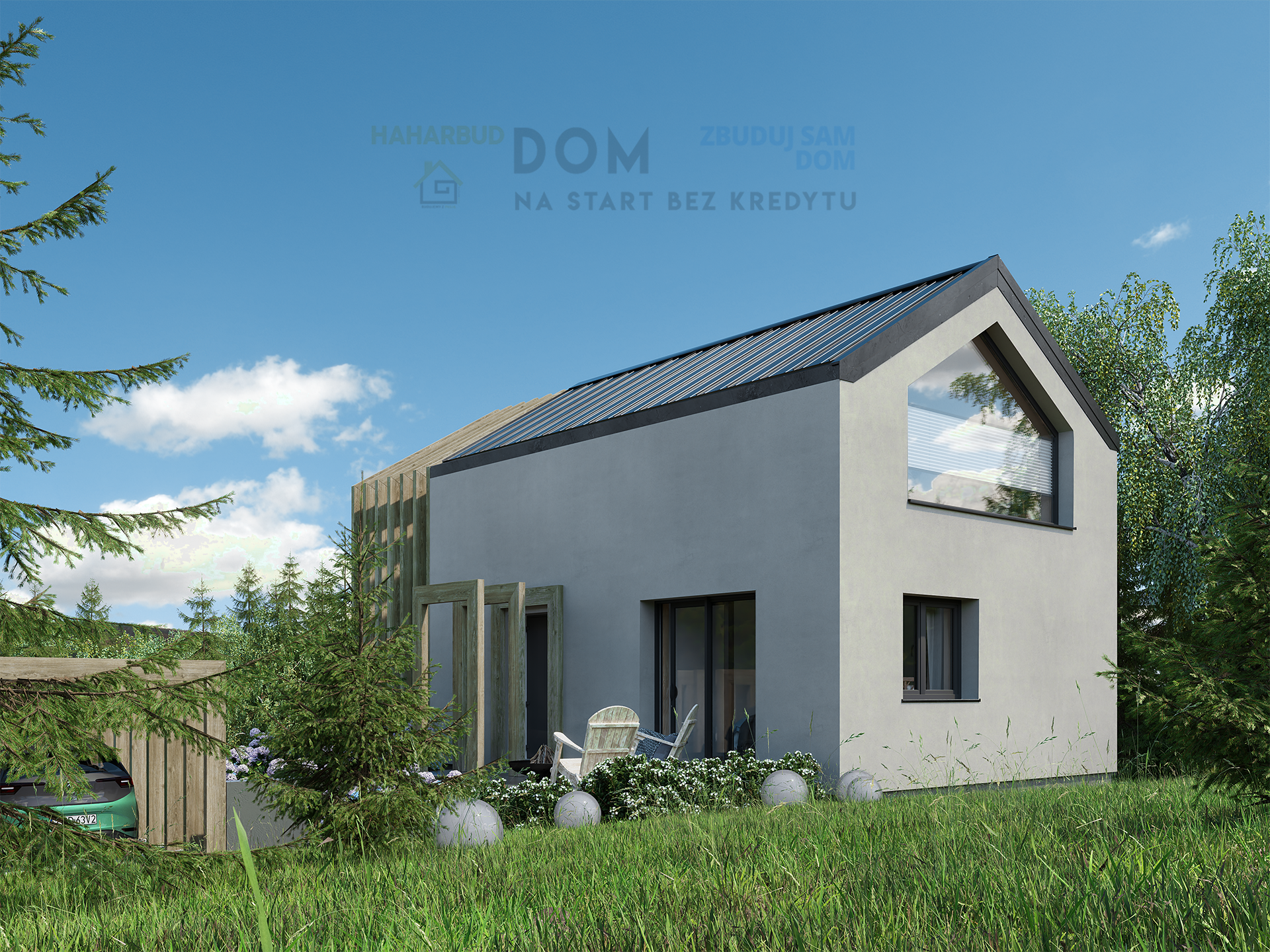 dom na wąską działkę