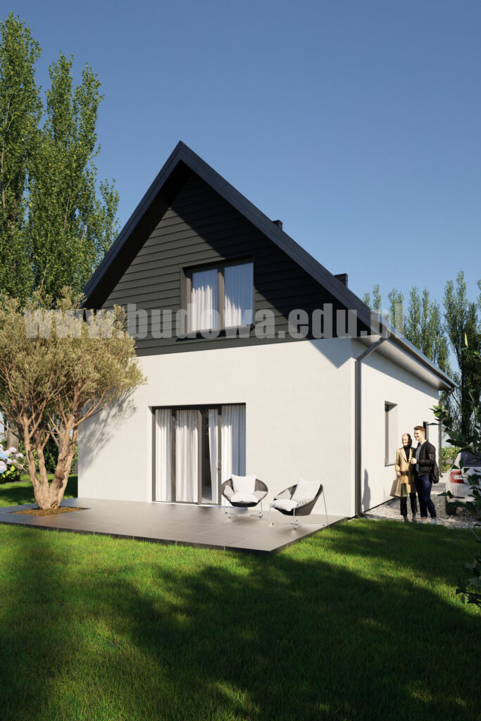 projekty domów do 90 m² z poddaszem