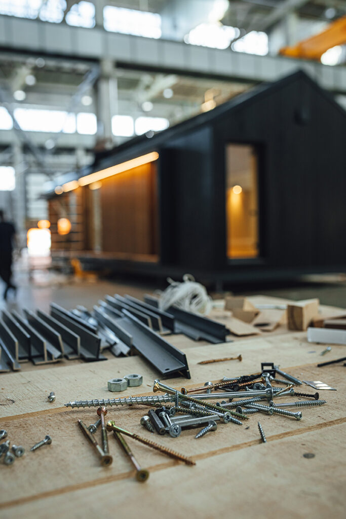 moduły hybrydowe drewno stal