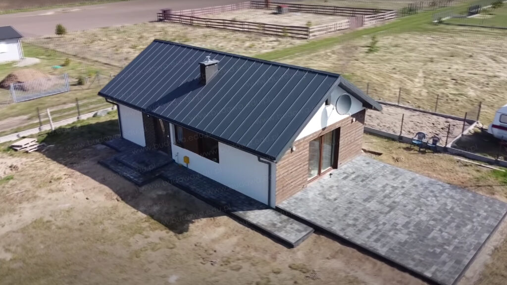 projekt domu szkieletowego 70m2