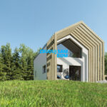 projekt domu na wąską działkę