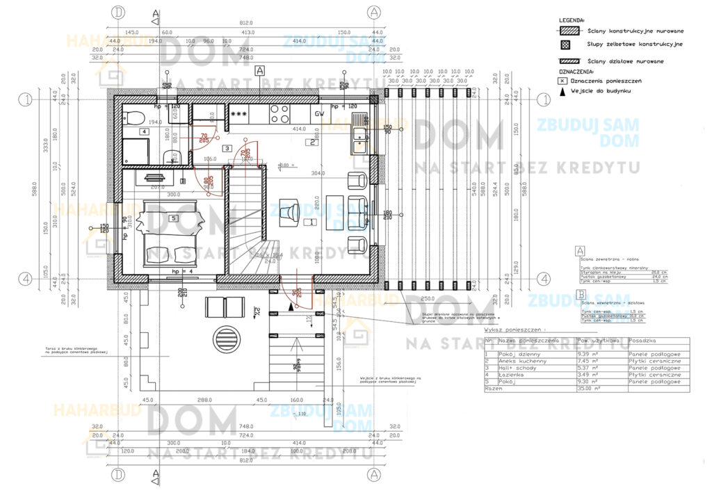 projekt domu na wąską działkę