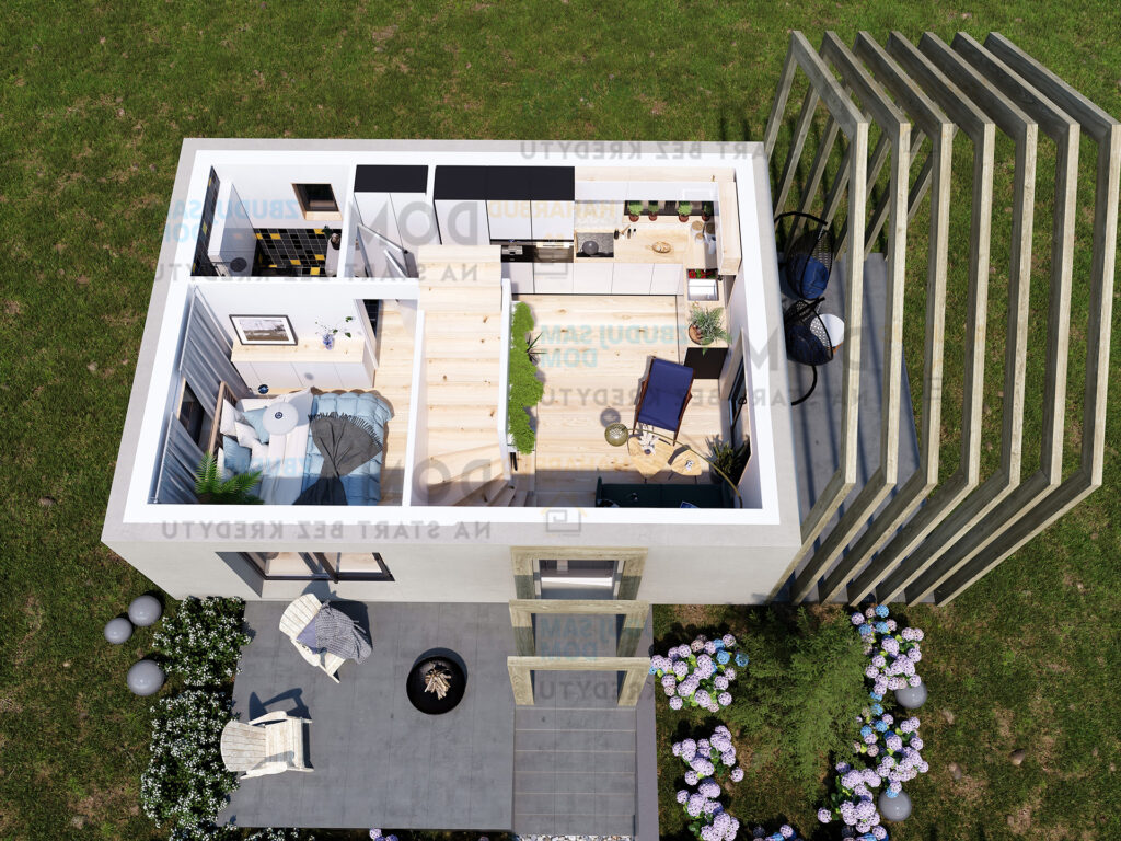 projekt domu na wąską działkę