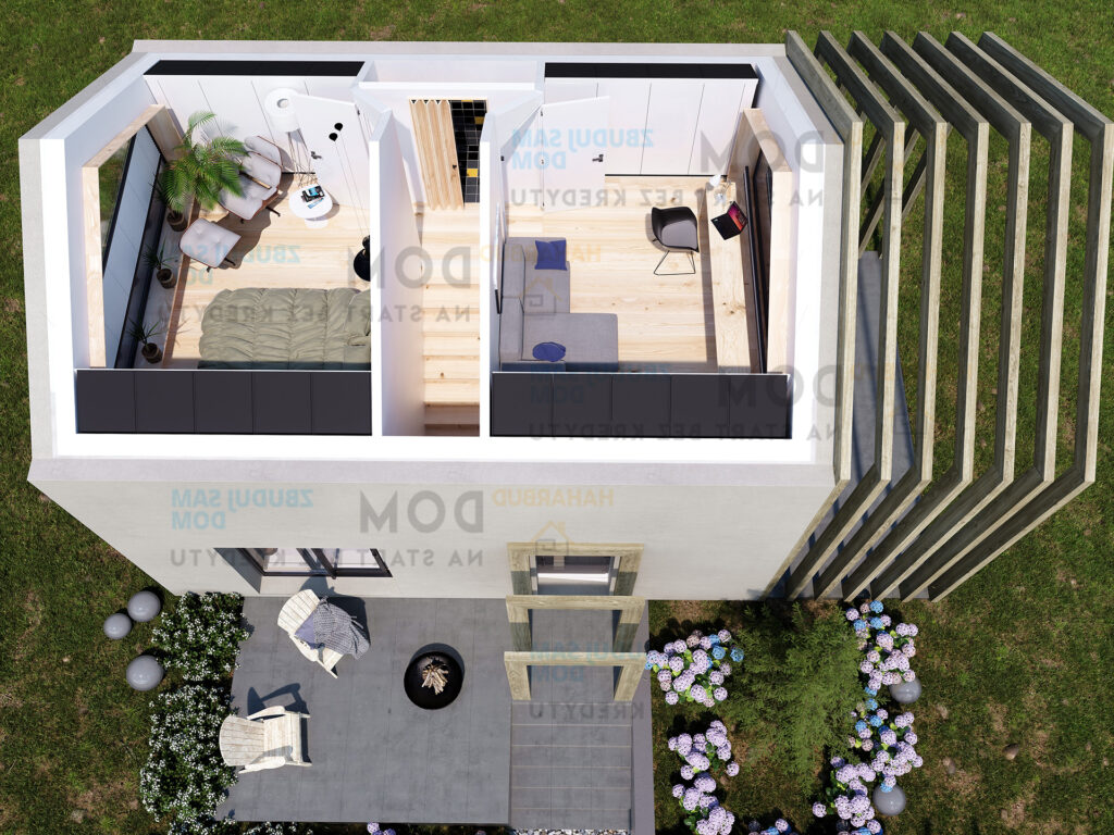 projekt domu na wąską działkę