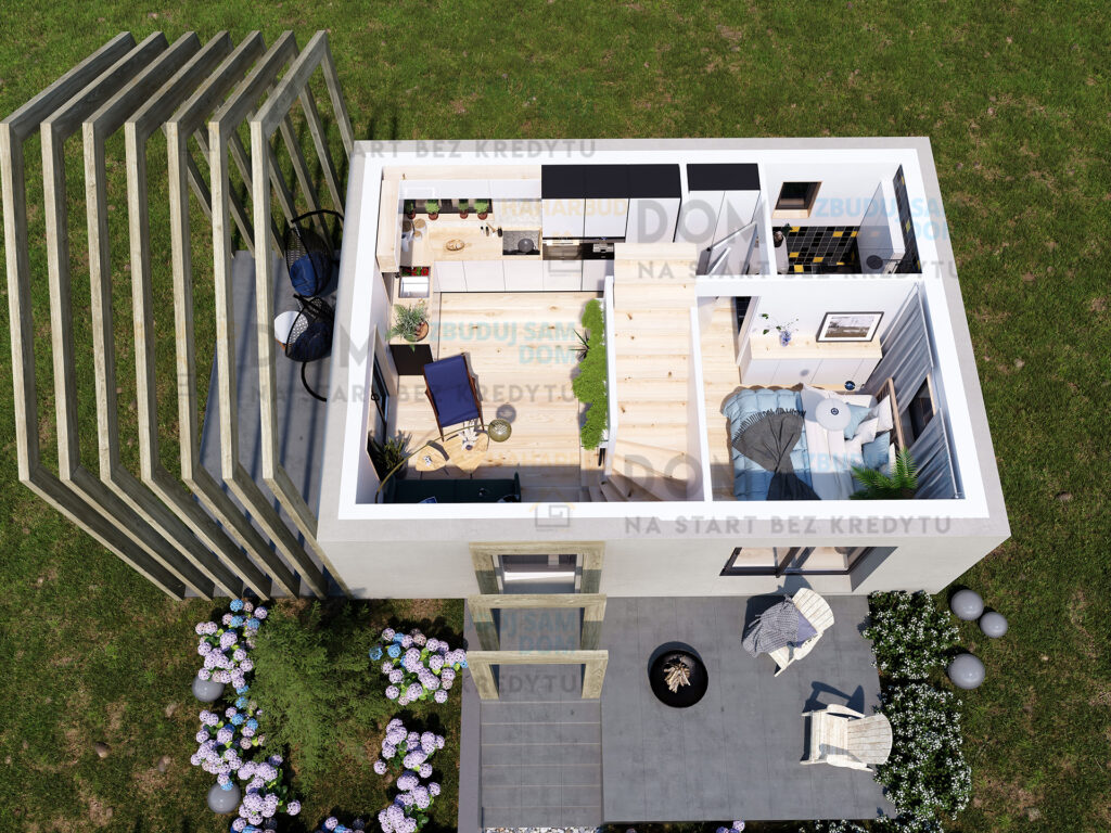 projekt domu na wąską działkę