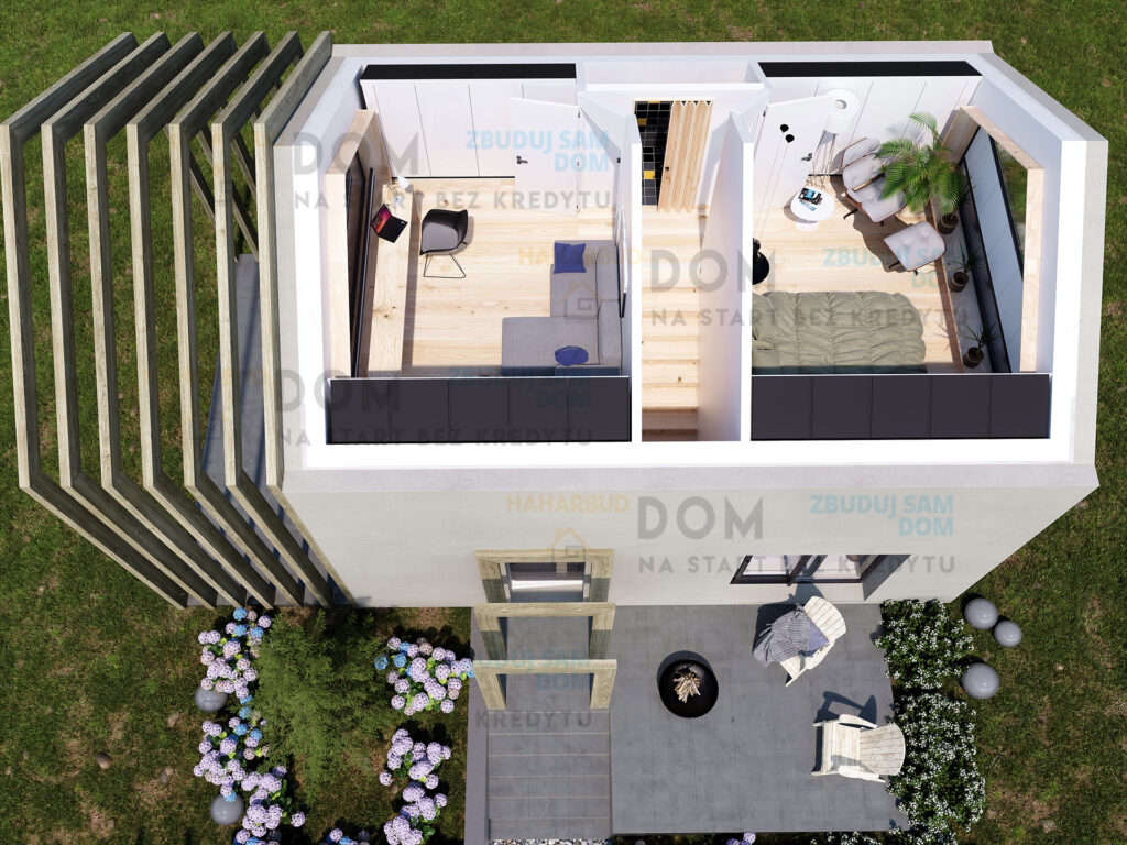 projekt domu na wąską działkę