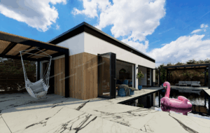 projekt Nowy Ład 70 m2 system gospodarczy