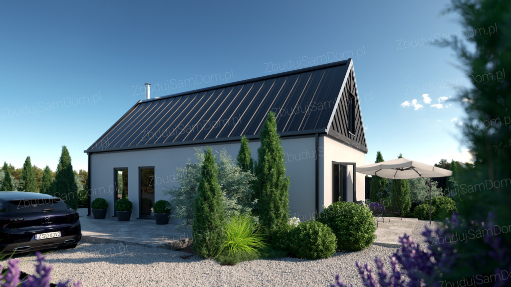 wymiary domu Nowy Ład 70 m2