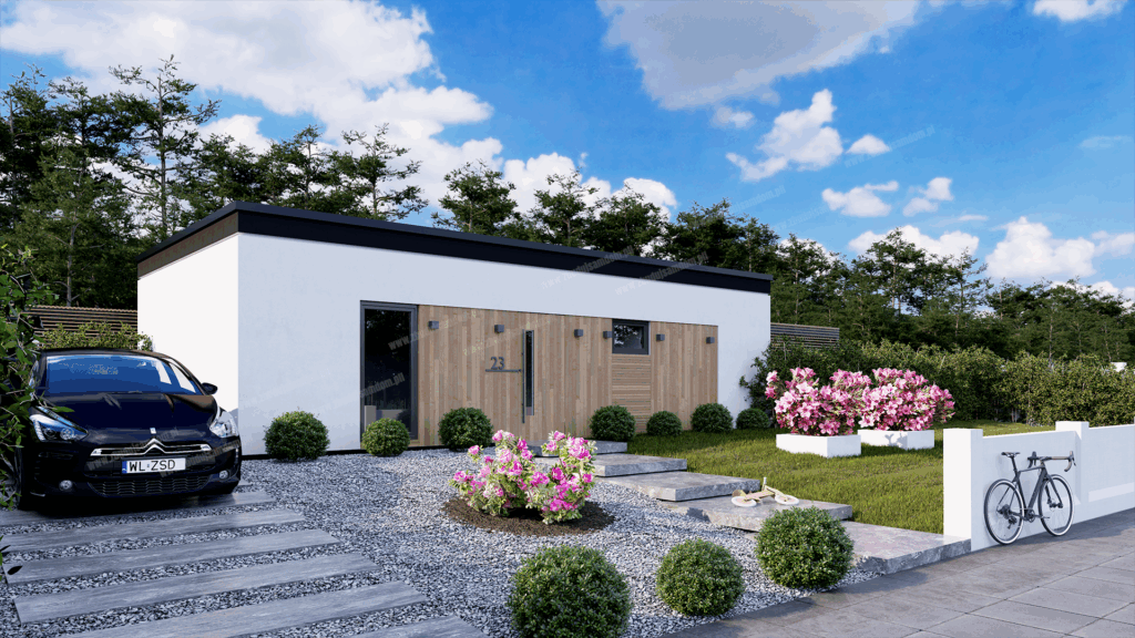 Nowy Ład 70 m2 prosta bryła