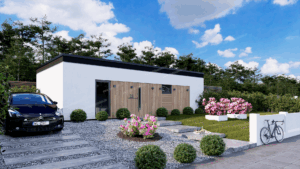 Nowy Ład 70 m2 prosta bryła