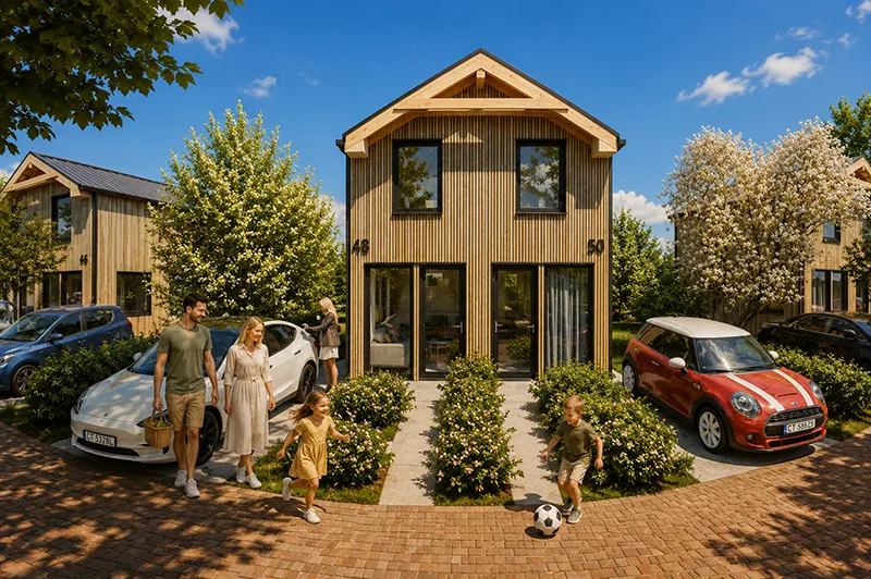 Dom 70 m² w ramach Nowego Ładu dla rodziny 2+2 – praktyczny projekt na zgłoszenie