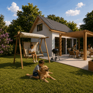 Dom 35m2 murowany z poddaszem – projekt domu bez pozwolenia