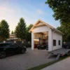 Garaż 35 m² z antresolą bez pozwolenia – wizualizacja projektu