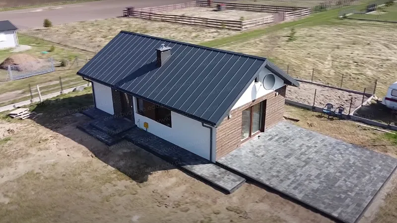 Dom 70 m² w ramach Nowego Ładu – tani projekt do samodzielnej budowy