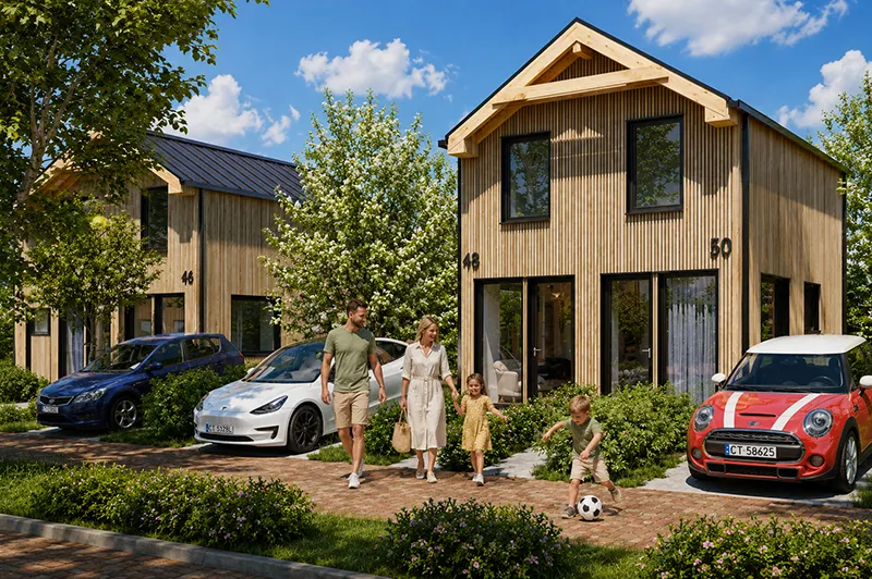 Projekt domu 70 m² na zgłoszenie zgodny z przepisami Nowego Ładu