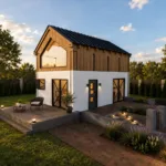 Dom 35 m² na zgłoszenie – projekt małego i funkcjonalnego domu