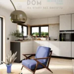 Kuchnia w domu 35 m² ze strychem – funkcjonalna aranżacja wnętrza