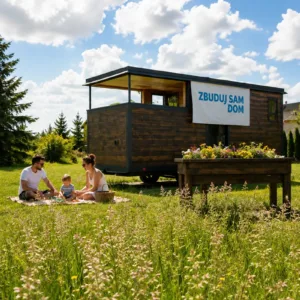 Projekt domu mobilnego Tiny House do samodzielnej budowy