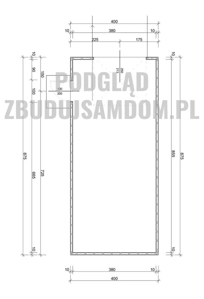 Drewniany garaż na zgłoszenie – projekt 35 m² bez pozwolenia