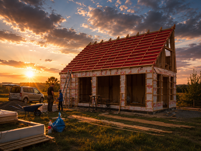 Dom 35 m² w technologii szkieletowej – realizacja