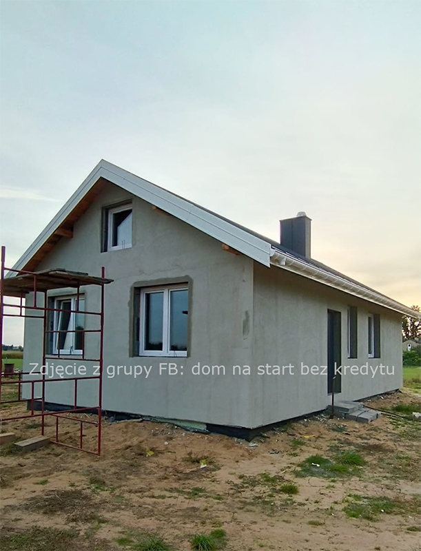 Realizacja projektu Dom na start bez kredytu 63 m2