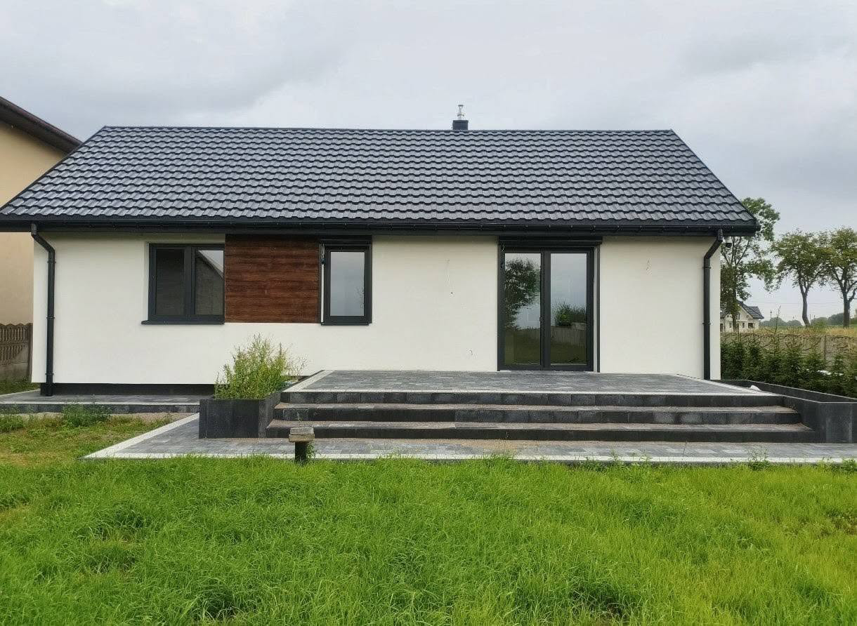 Dom Pana Marcina 63 m2 wydłużony o 1 metr – budowa samodzielna i koszty inwestycji