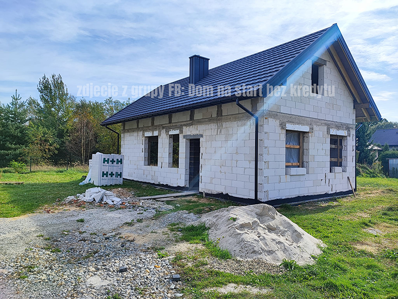 Dom Pana Sebastiana 63 m2 z antresolą – projekt po modyfikacjach