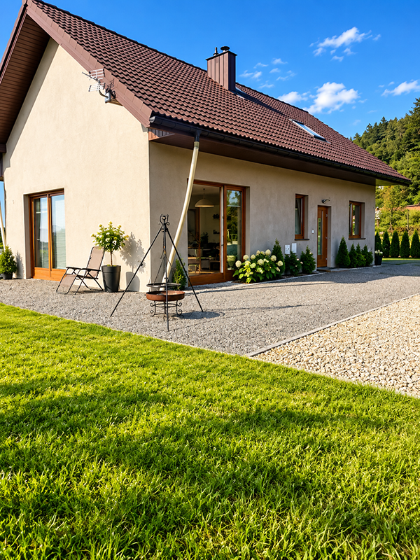 Dom parterowy do 80m2 – projekt niewielkiego domu z wygodnym wejściem i nowoczesną elewacją