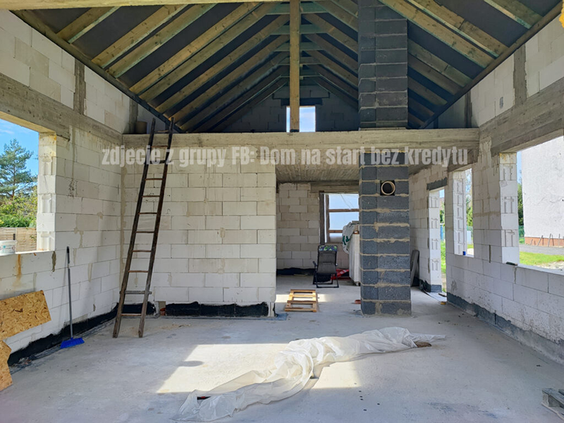 Projekt domu 63 m2 po podwyższeniu budynku