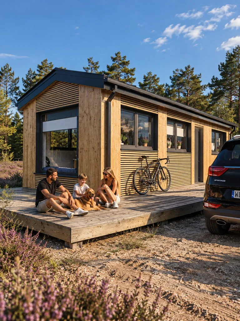 Projekt domu murowanego 35m2 – prosta bryła budynku i ekonomiczne rozwiązania do samodzielnej budowy